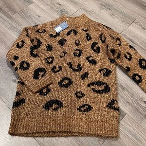 NWT Universal Thread Leopard Print Sweater